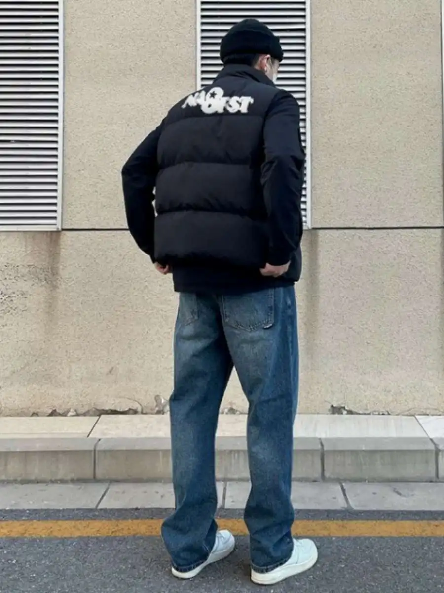 

Waterproof Thiened Cotton Jaet Loose Casual Stand Collar Men's Autumn Winter Outerwear Faion Brand Bread Couple Cotton ...