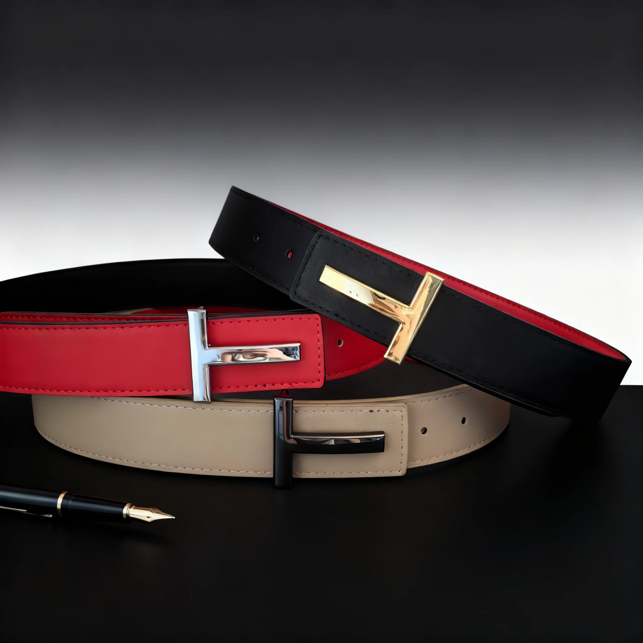New Women's  Men's Belt For Women Men Metal Buckle Leather Male Belt Female High Quality Luxury Brand Wide