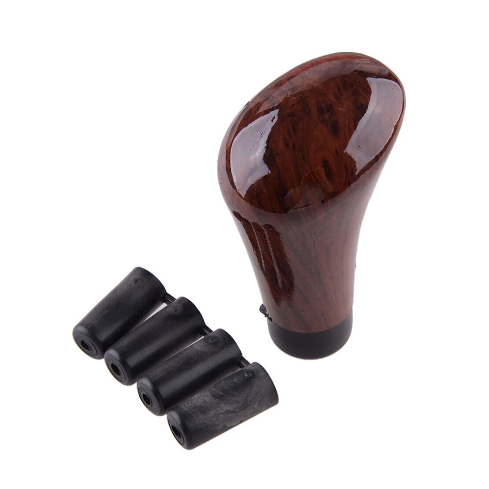 

Universal Wood Grain Look Car Gear Head Manual Gear Shift Knob Shift Shifter For 12V Car Easy To Replace