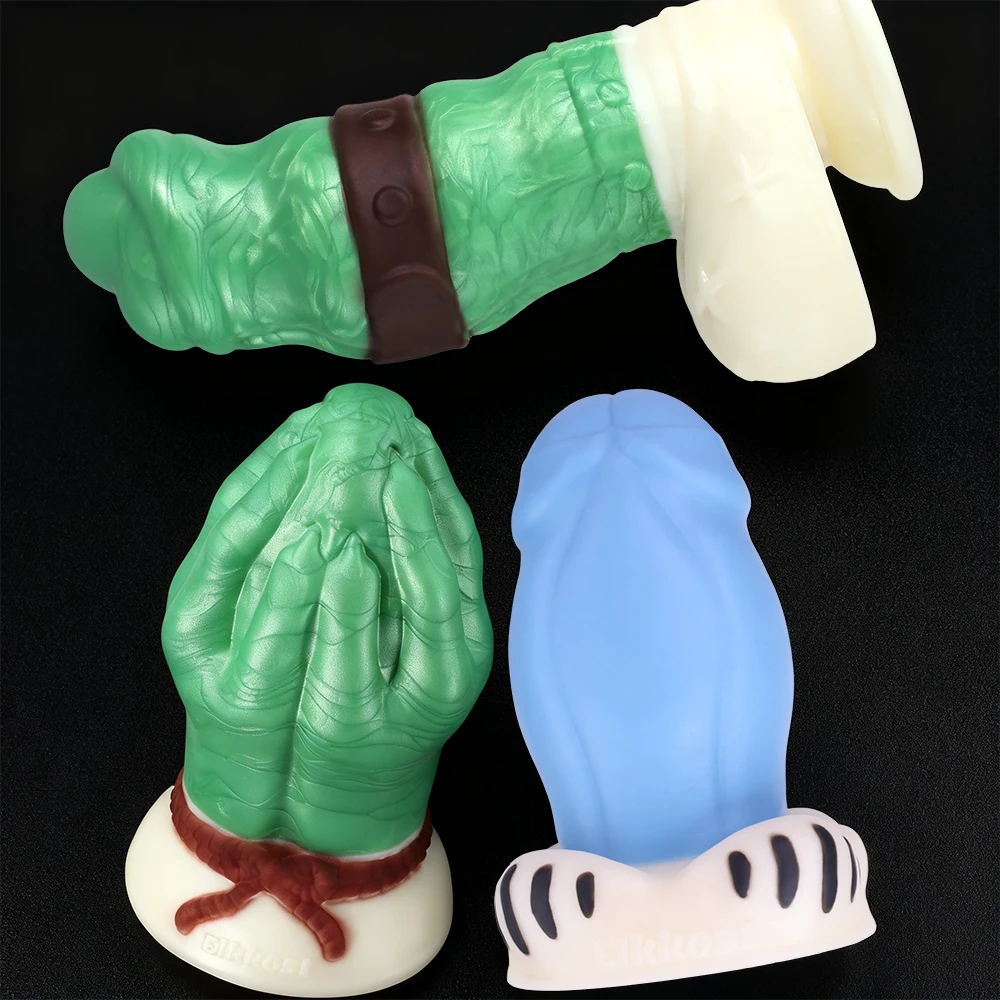 SMMQ Monster Anal Sex Toy For Men Women Vaginal G-Spot Stimulation Thick Anal Plug Colorful Silicone Anal Dilator