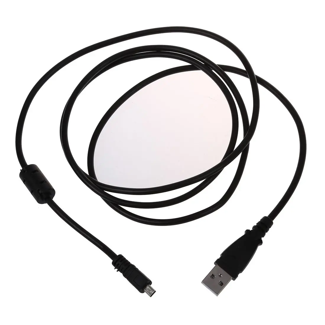 Cable USB 2,0 A Mini B de 8 pines con ferrita, 1,5 M / 59 pulgadas, color negro, para Nikon CoolPix P90