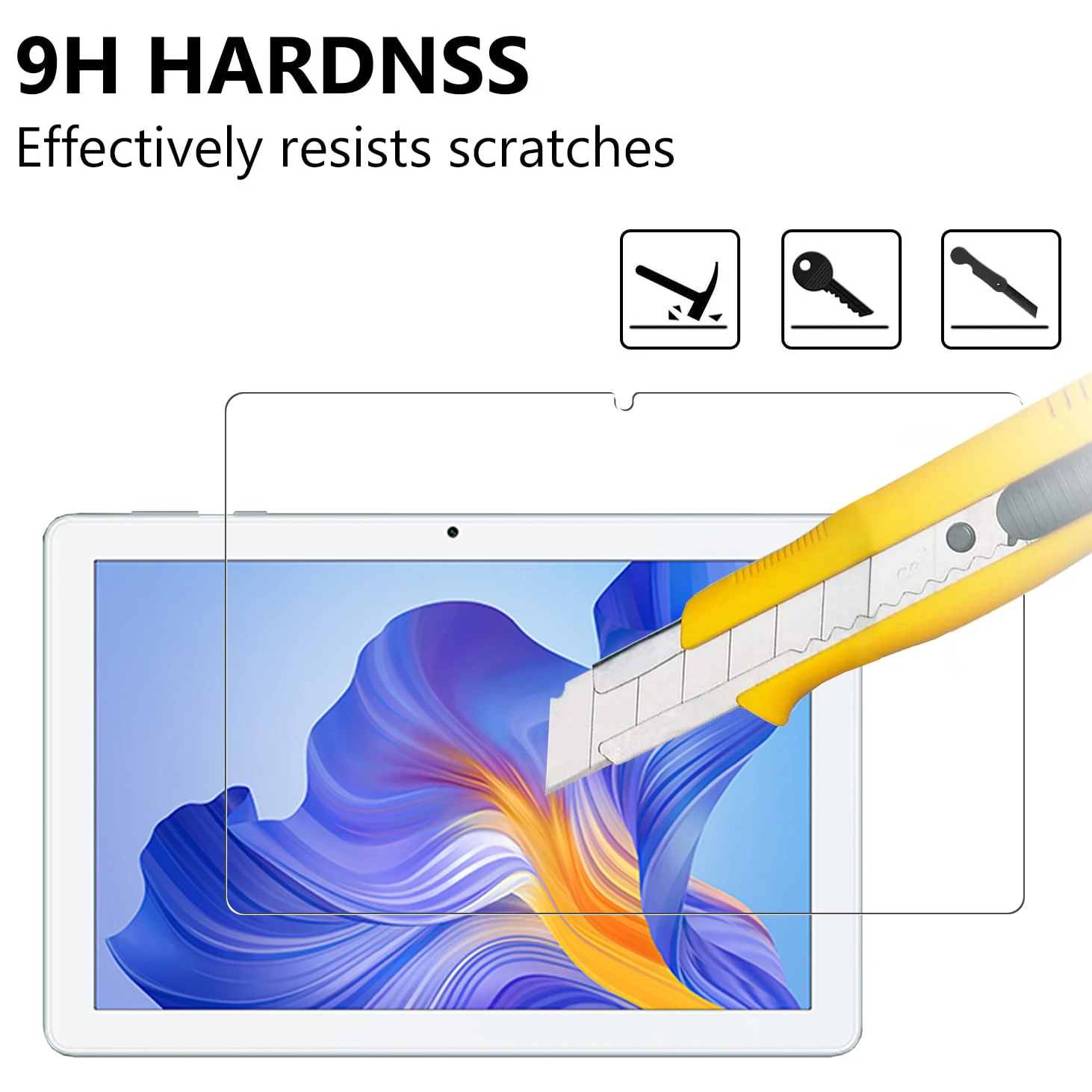 For Honor X8 lite Screen Protector, Tablet Protective Film Anti-Scratch Tempered Glass for For Honor X8 Light Cover