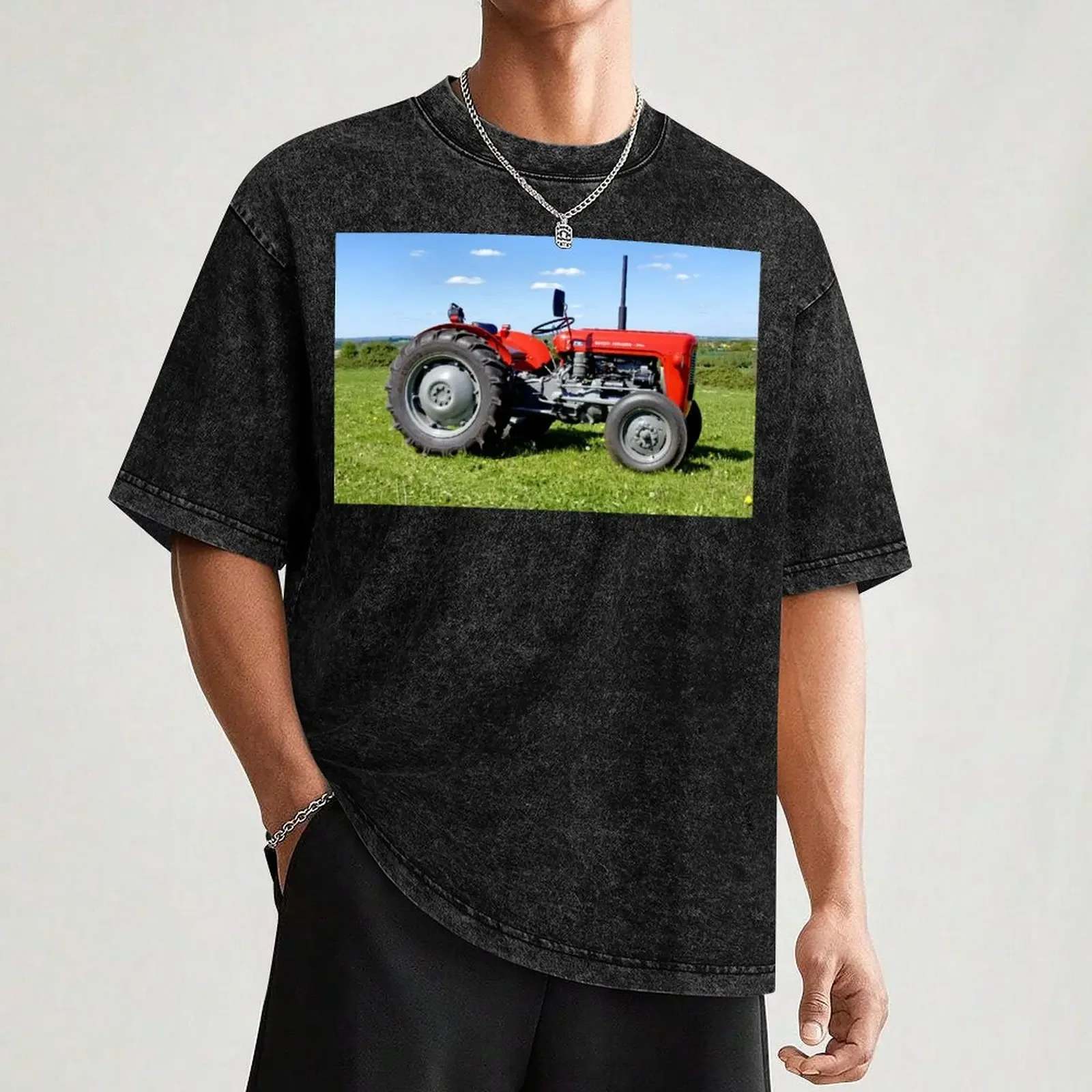 ماسي فيرغسون 35 جرار تي شيرت قميص مخصص الهبي الملابس أنيمي الملابس خمر رجالي القطن تي شيرت #3