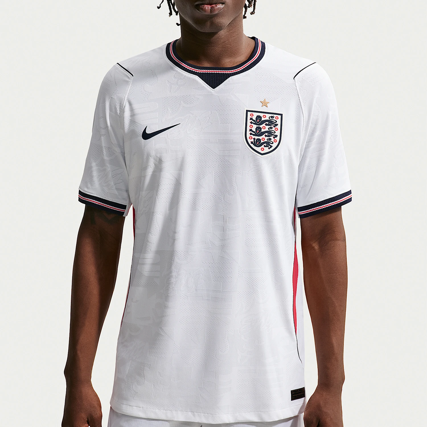 Nike genuine men's breathable knitted lightweight elastic short sleeved football jersey IB5153-100