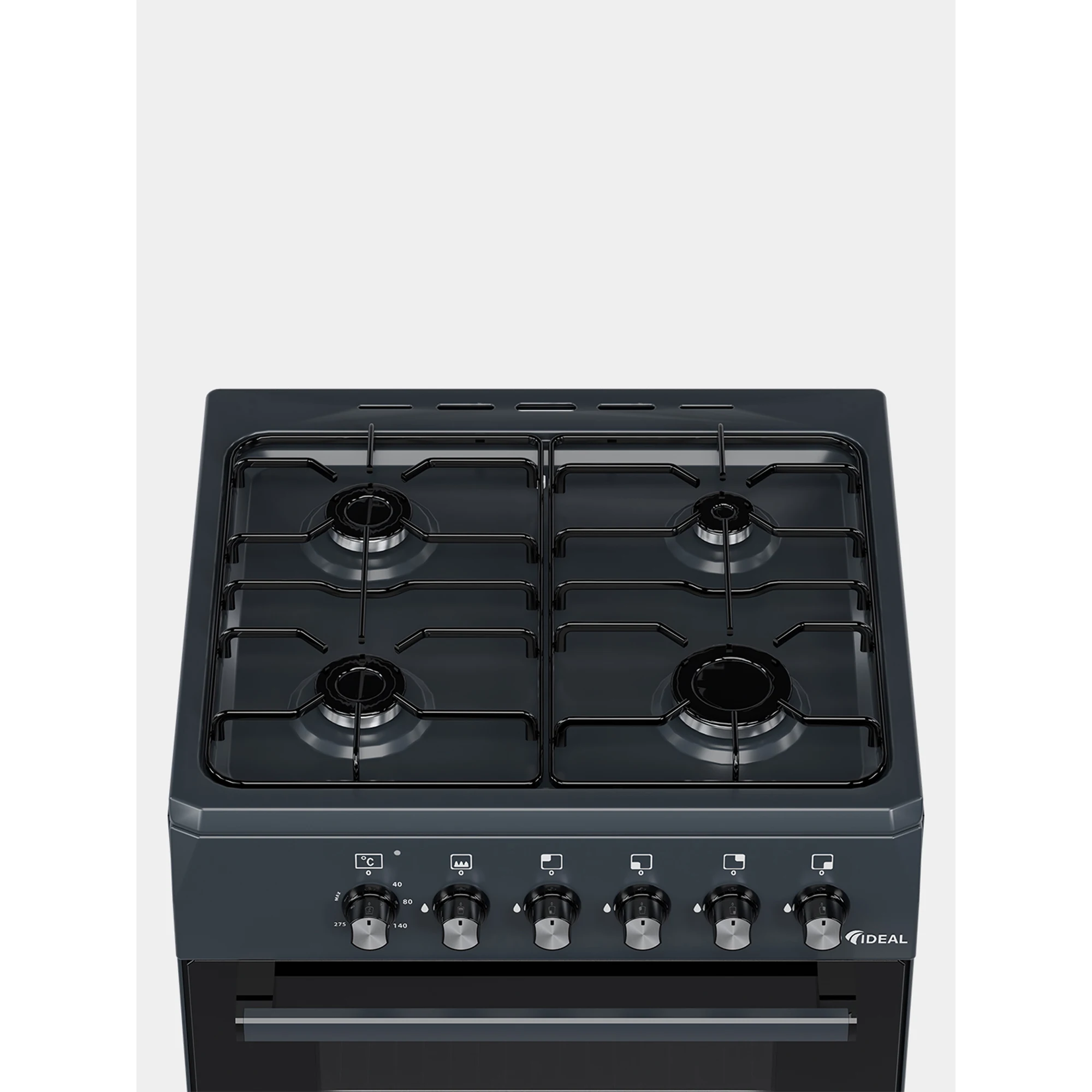 100% Original L115 Gas Cooker With 4 Burners 65 Liters Eco Oven Electric Ignition For Household Use