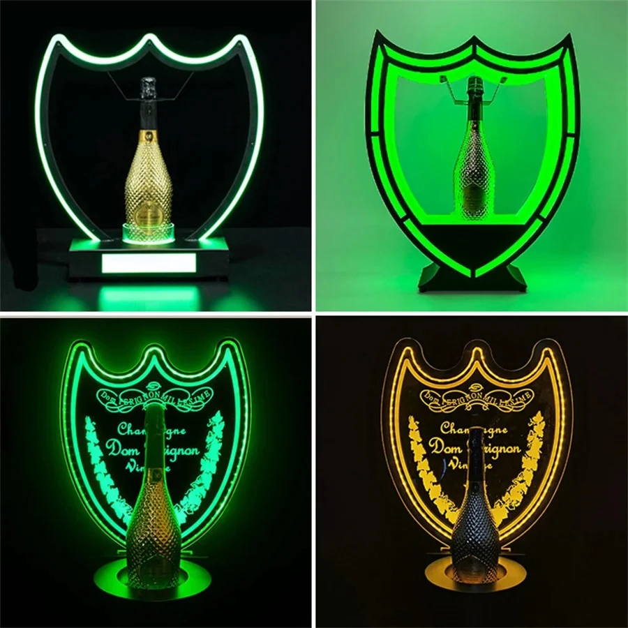 Rechargeable Led Dom P Glorifier Display Vip Ace Bottle Presenter Champagne Cocktail Drinkware Presenter for Nightclub Bar Decor