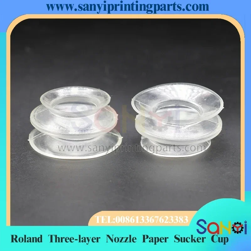 100 шт. печатная машина Roland 300 700 705, трехслойное сопло, бумажная присоска, силиконовая насадка для всасывания органов