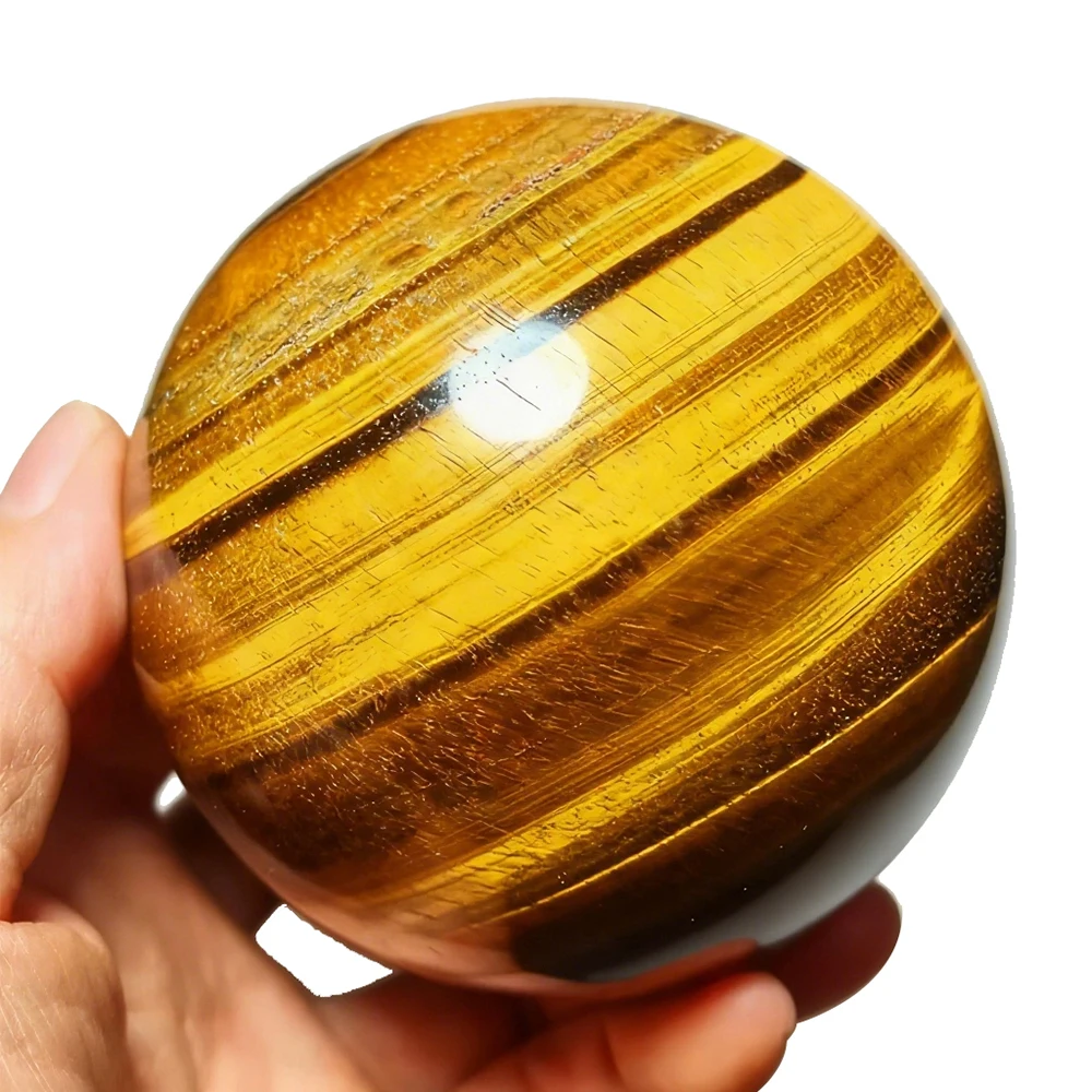 Bola de ojo de tigre de cristal Natural, masaje de cuarzo, esferas pulidas, curación de Reiki, decoración exquisita para habitación, bola de roca, regalo de recuerdos