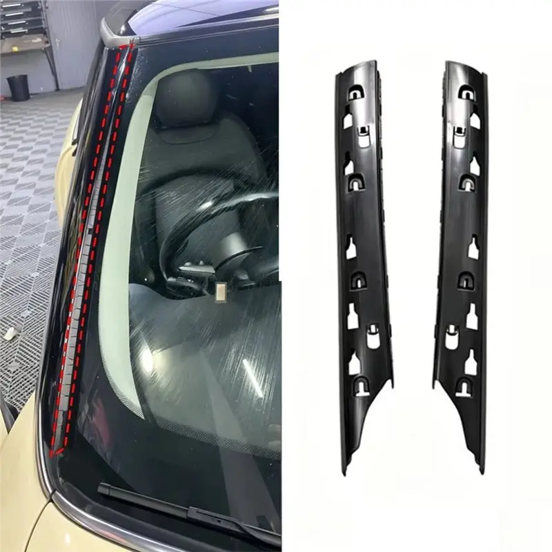 AB96-For BMW MINI F54 5 Door Car Front A-Pillar Column Moldings Trim Panel Seal Part Numbers 51137344183 51137344184 Left