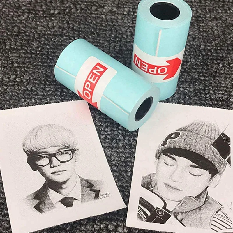 36 롤 스티커 감열지 57Mm X 30Mm PAPERANG 프린터 금전 등록기 POS 영수증 용 자체 접착 열전 사 프린터
