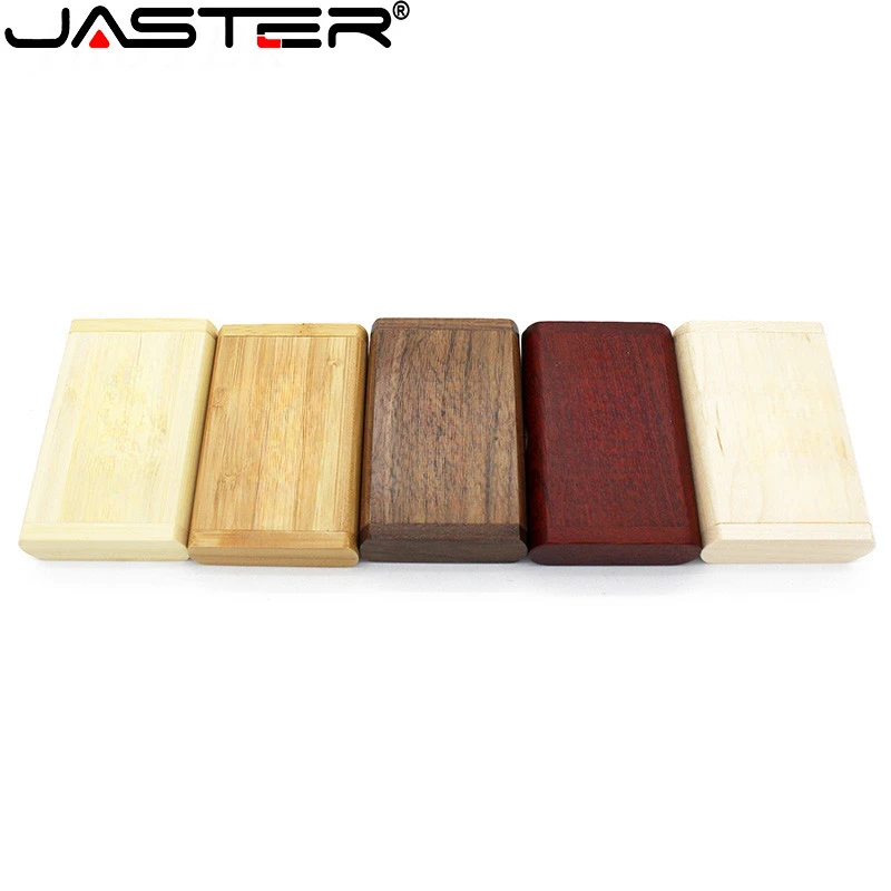 JASTER USB Flash Drive 2.0 128GB 64GB 32GB Wooden/Bamboo Memory Stick 16GB 8GB Pen Drive Photography Gift (No Customized Logo)