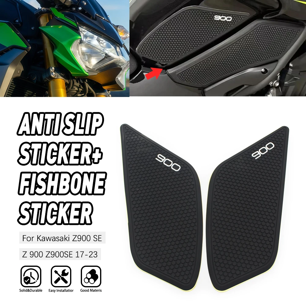 

Sticker For Kawasaki Z900SE 2017 2018 2019 2020 2021 2022 2023 Motorcycle Side Anti Slip Protector Tank Pad Accessories