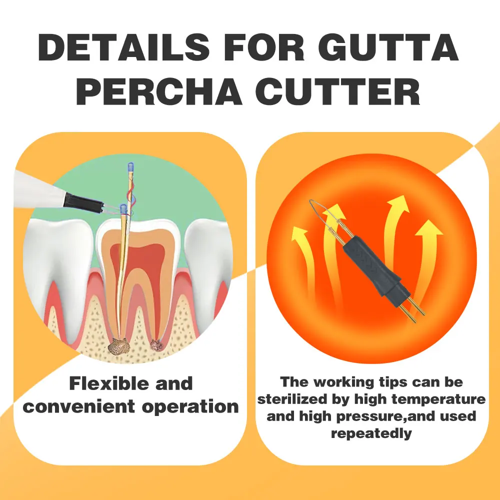 Pointes De Coupe Endodontique AZDENT – Pour Gutta-percha, Chauffage Et Coupe