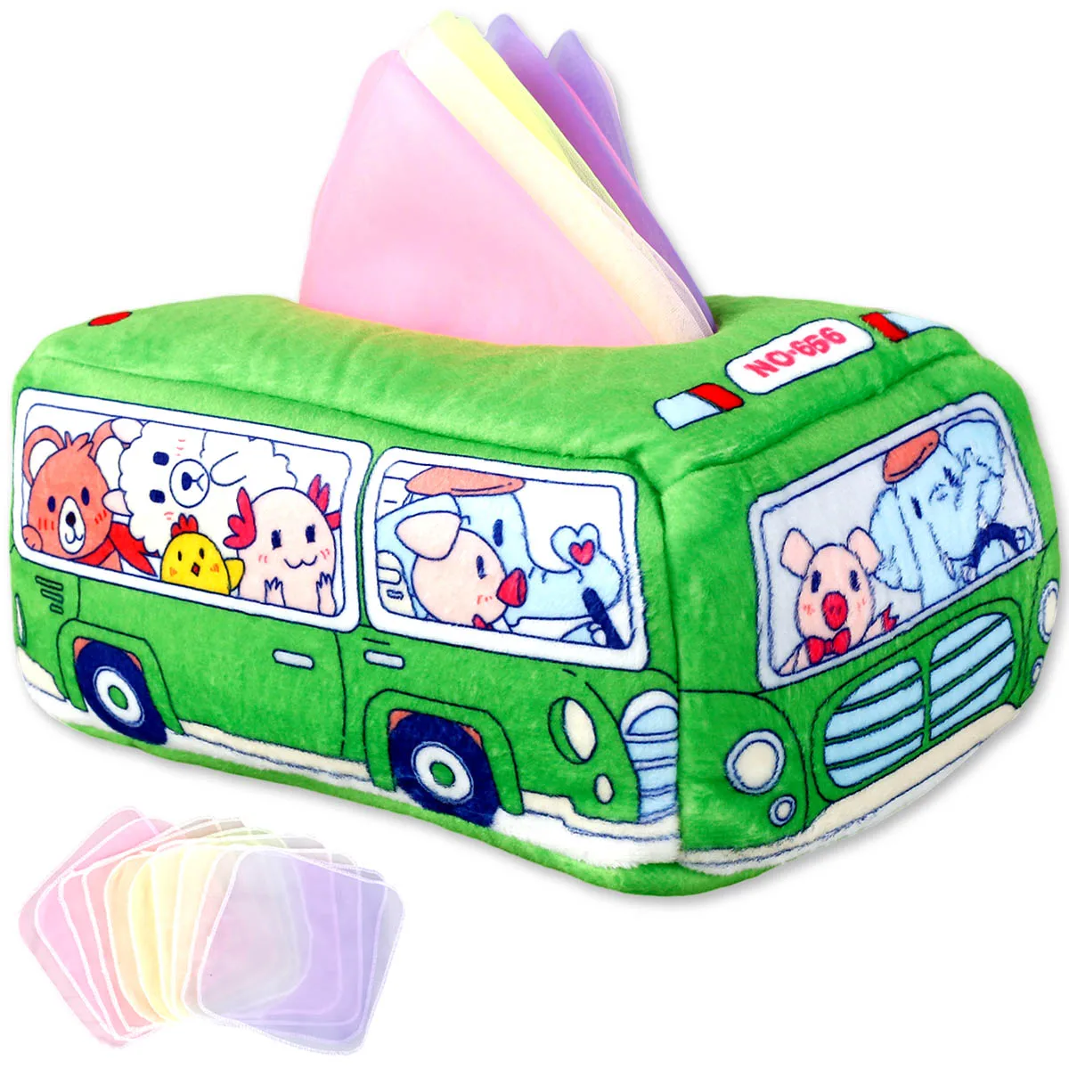 Montessori Cloths Toys Magic Tissue Box Finger Exercise Cloth Busy Box Toys Baby Educational Activity Sensory Babytissue Roll