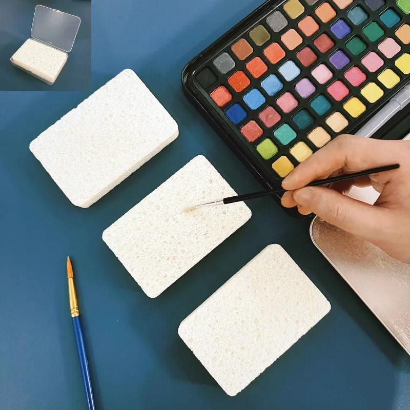 

Волшебная впитывающая художественная губка для акварели и гуаши — сильное водопоглощение, удерживающая влагу, идеально подходит для рисования