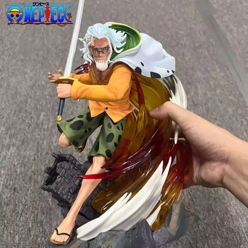 

New One 34cm Piece Anime Figure Silvers Rayleigh Figures Pvc Gk Figurine Model Doll Ornament Collection Room Decora Toys Gifts