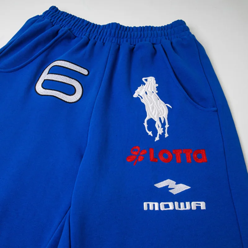 الاتجاهات الأوروبية الأمريكية Mowalola Sweatpants الشارع الشهير العلامة التجارية عالية الجودة الكلاسيكية التطريز سراويل تقليدية الرجال النساء #2