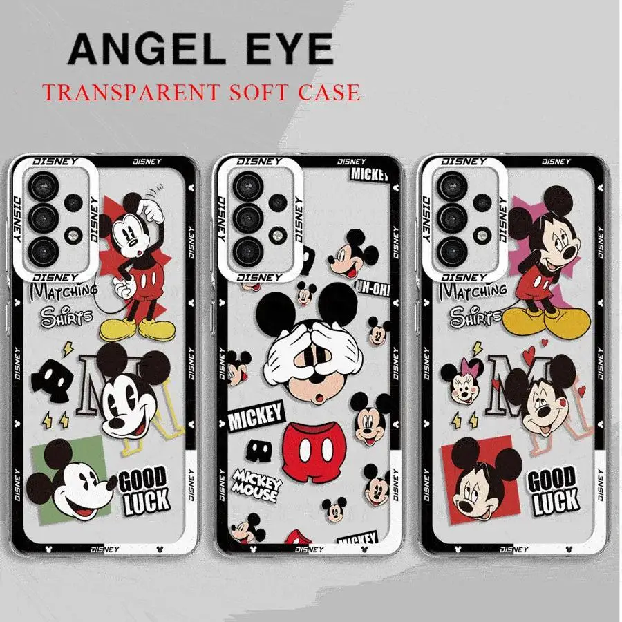 Disney Mickey Mouse Minnie Phone Case for Xiaomi Mi 11 Lite Poco X3 NFC X3Pro 11T Pro Cover Clear Silicone Shell