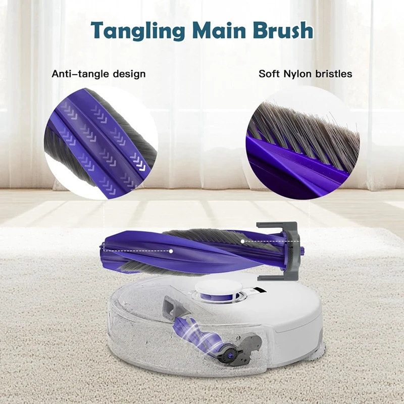 A86I-Набор аксессуаров для робота-пылесоса Narwal Freo X Ultra, основная боковая щетка, фильтры Hepa, подушечки для швабры, мешки для пыли