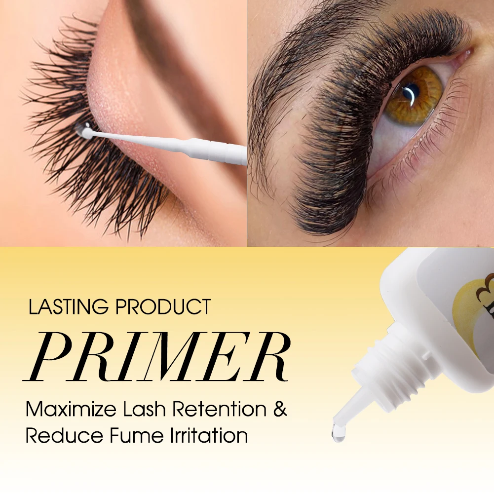 Original  I-Beauty Lash Glue Primer Eyelash Pre-Treatment Banana Scent Adhesive Primer for Eyelash Extension Korean Makeup 15ml