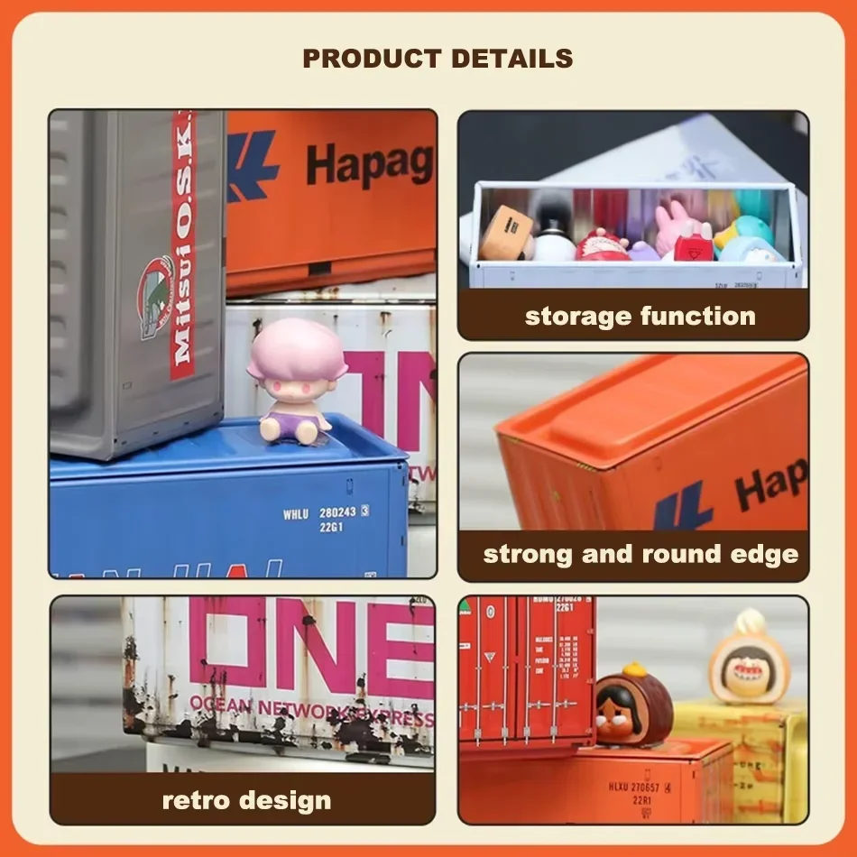 Mini Caja de Almacenamiento, Caja de Exhibición en Miniatura, Mini Contenedor de Escritorio, Modelo Decorativo Creativo, para Coleccionar Artículos Pequeños, Regalos