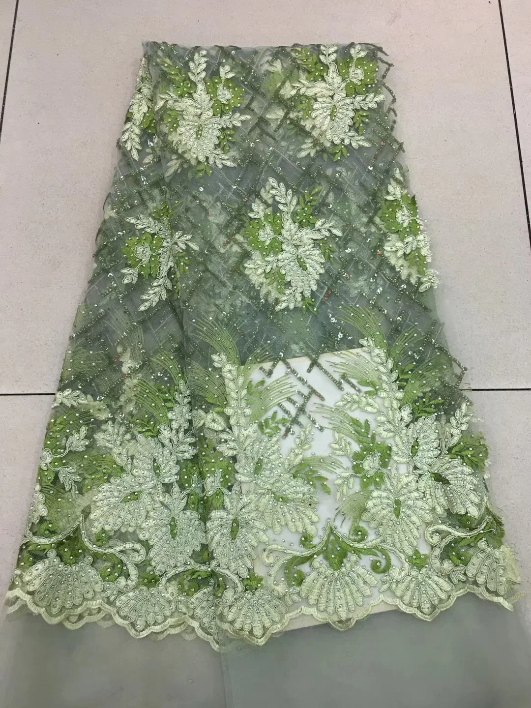 

Best selling Emerald african cord lace 2018 red High quality french lace fabric brown African lace fabric for nigerian lace