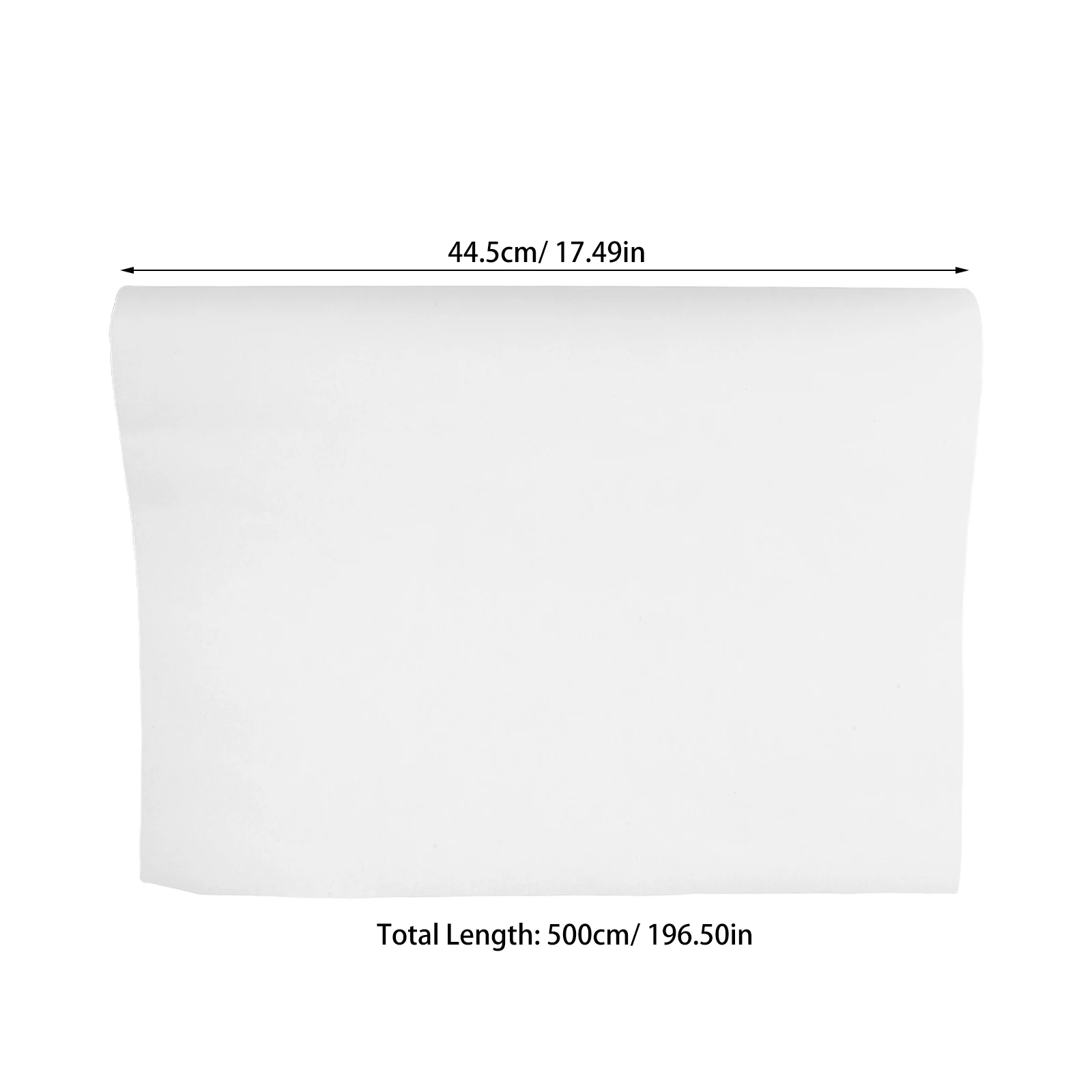 Rolo de papel de desenho, 2 peças, 45cm x 5m, papel de esboço em branco para pintura em aquarela, arte acrílica, artesanato, atividade, lápis suave e grosso