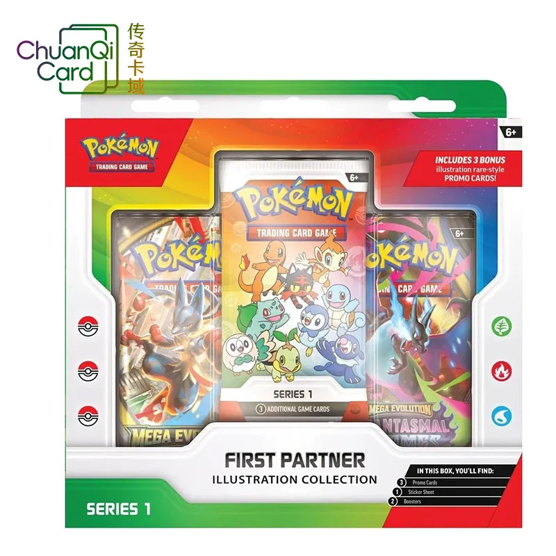 

100% Genuine In Stock Pkm Card Ptcg'S Original Partner Pkm 30th Anniversary Royal Three Family Card Blind Box Collection Gifts