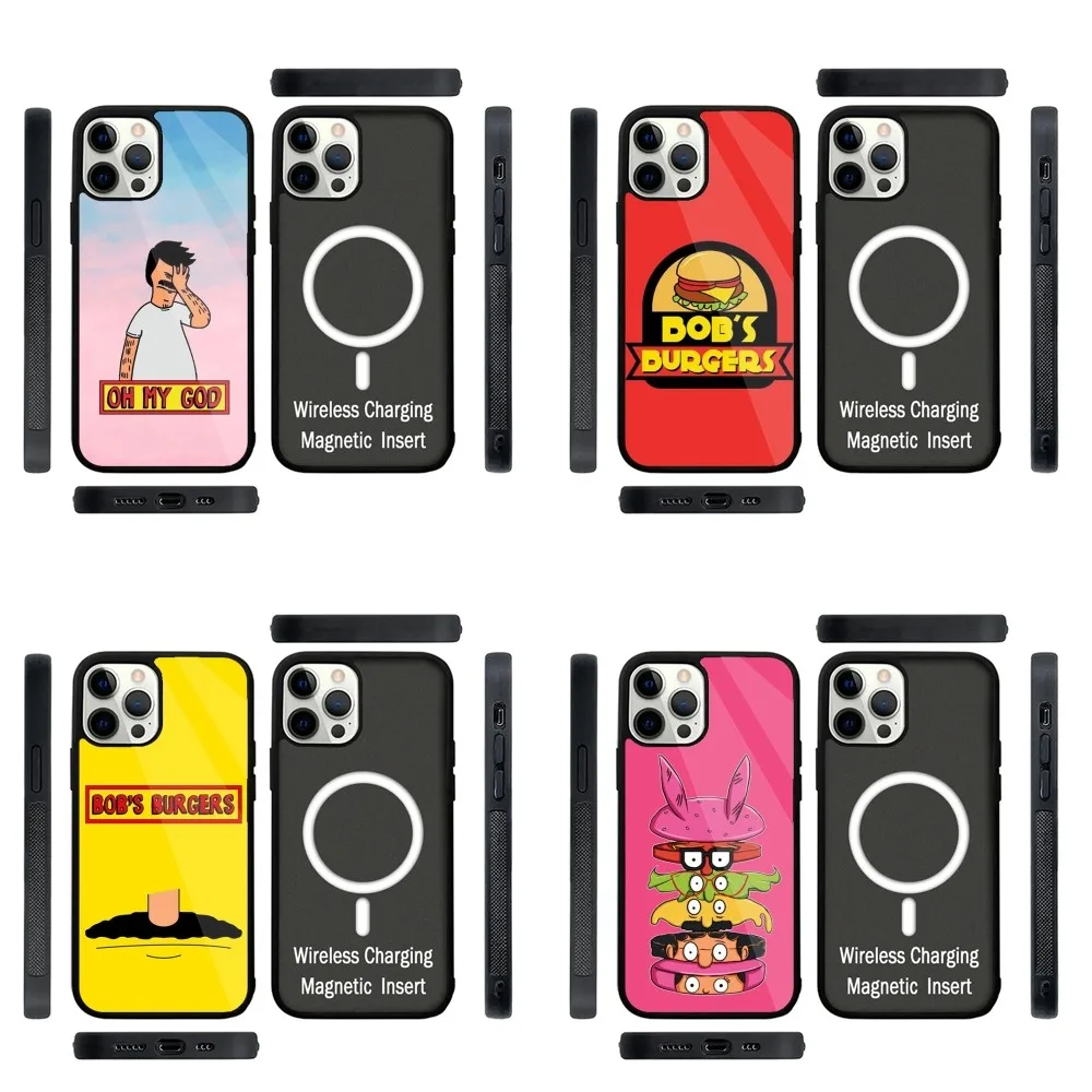 Cartoon B-Bobs Burgers  Phone Case Strong Magnetic For IPhone 15,14,13,Pro,Max,Plus,11,12,Mini For Magsafe Wireless Charging