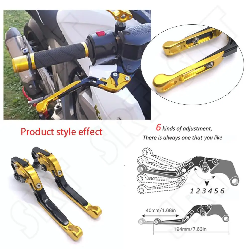 

Fits for Suzuki GSR600 2006-2011 ABS SFV650 GLADIUS 2009-2015 Motorcycle Accessories Folding Extendable Brake Clutch Levers Kits