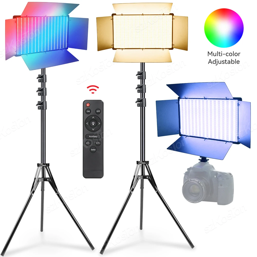 U600 RGB Photo Light LED Photo Studio Light Camera Phone Video Recroding RGB Panel Lamp LED Vdieo Light for YOUTUBE Tiktok LIVE