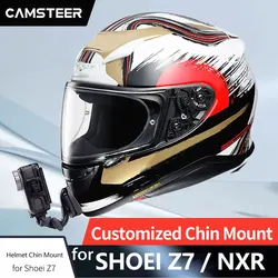 for Shoei NXR RF1200 Z7 Aluminium Custom Helmet Chin Mount for GoPro Hero 12 11 DJI Action 5pro 4 Insta360 X4 X5 Ace Pro2 Camera