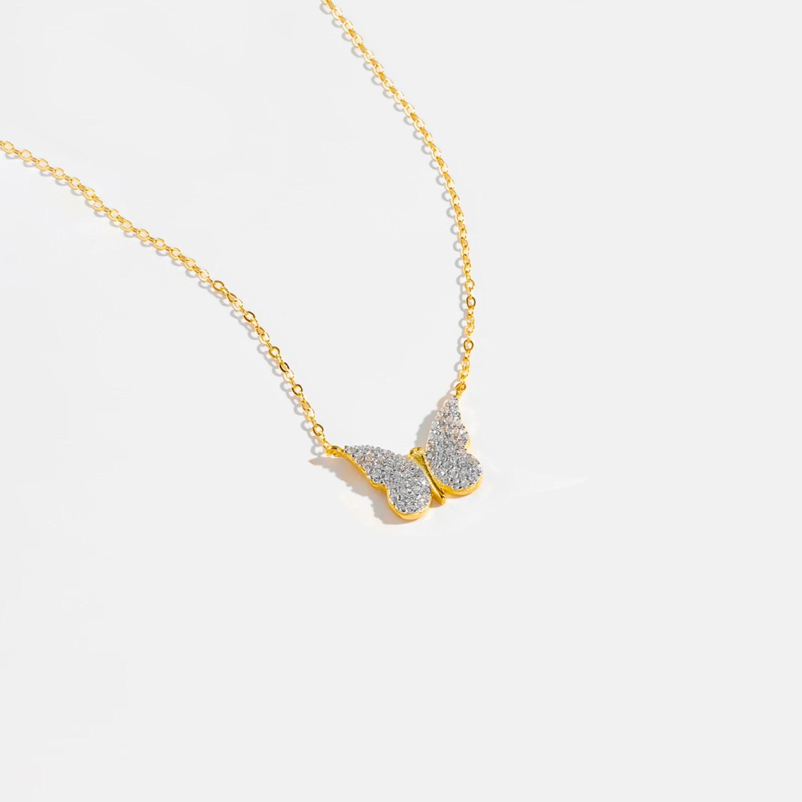 VEWANT Women 925 Sterling Silver Dragonfly Bee Butterfly Zircon Pendant Long Chain Necklace Choker 2024 New Fine Gift Jewelry