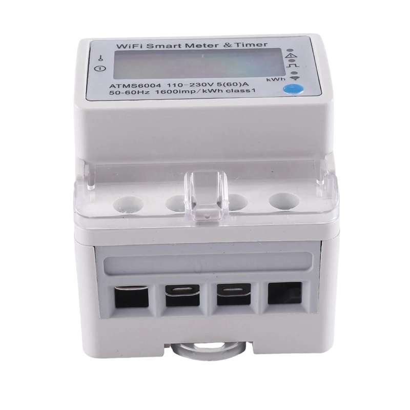 ATMS6004 Din-рейка WIFI счетчик энергии умный Wi-Fi счетчик умный таймер 4P Tuya WIFI счетчик дистанционного управления