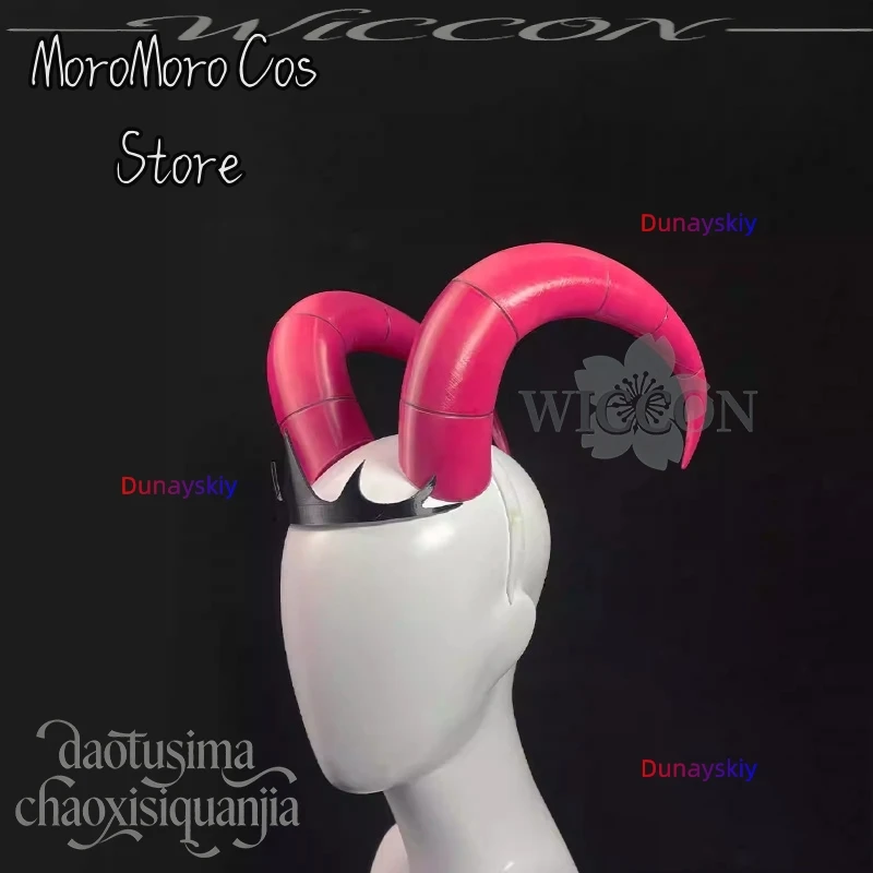 Anime Lilithh 3D Polylactic Acid Props Accessories Hotel Hassbin Cosplay Demon Horn Black Crown Headwear Horror Halloween Cos view 5