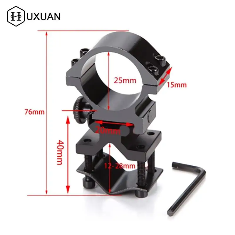 Universal Mounting Adapter For Flashlight Torch Bracket Clip Mount Accessories