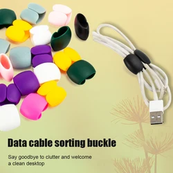 10/5/1PCS Multifunction Cable Organizer USB Holder Cable Management Clip Cord Keeper Headphone Earphone Phone Charger Wire Clips