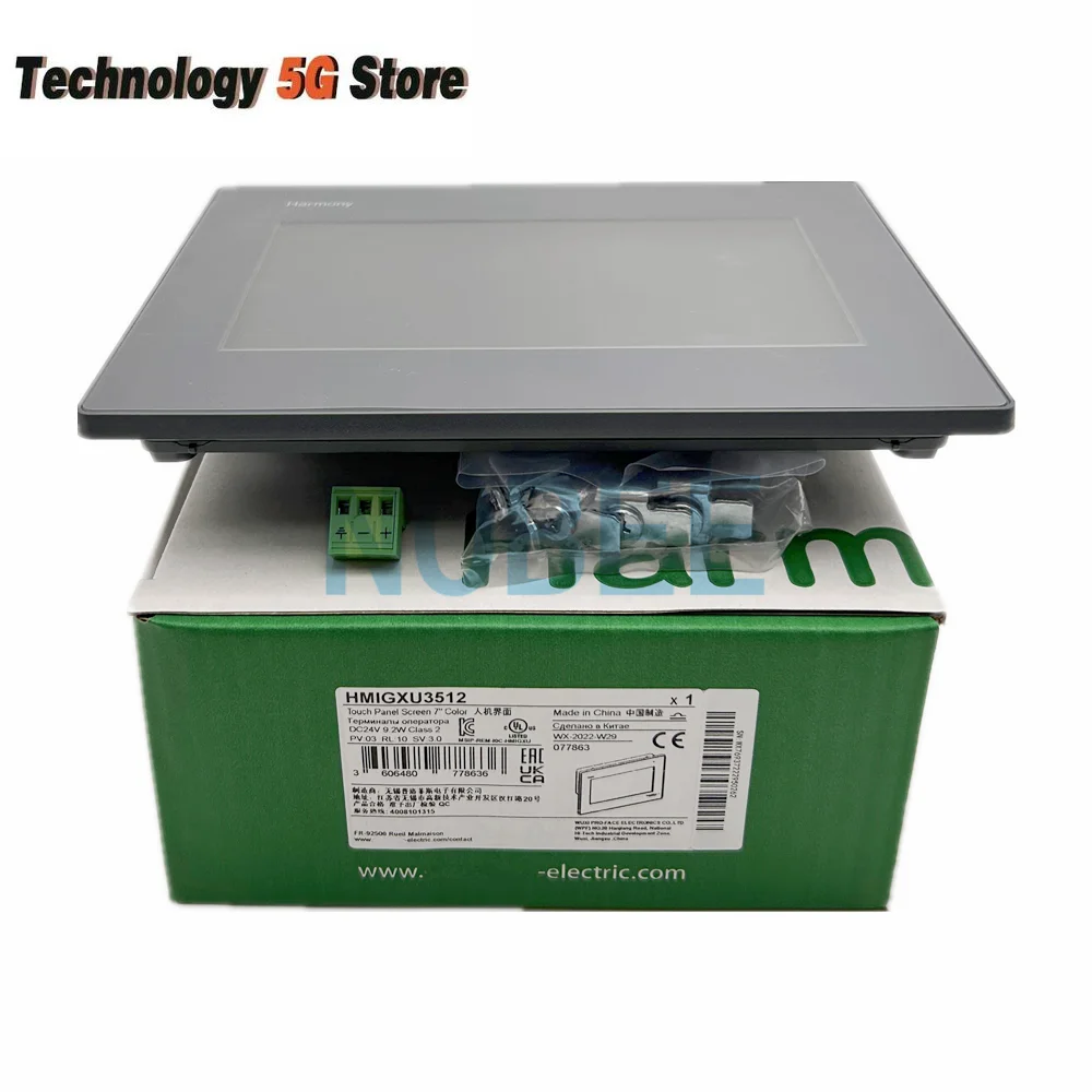 

7 inch HMI, Touch panel, HMIGXU3512, built-in Ethernet, New Original
