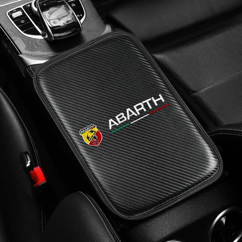 

Armrest Box Pad Car Four Seasons Universal Carbon Fiber Non-slip Central Arm Protection For Abarth Stilo Palio Bravo Doblo Fiat