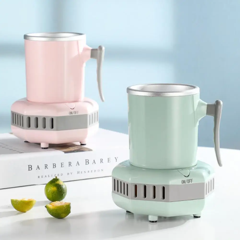 Beverage Cooler Portable Mini Electric Drink Cooler Quick Cup with One-touch Operation Instant Beverage Chiller for Home Office