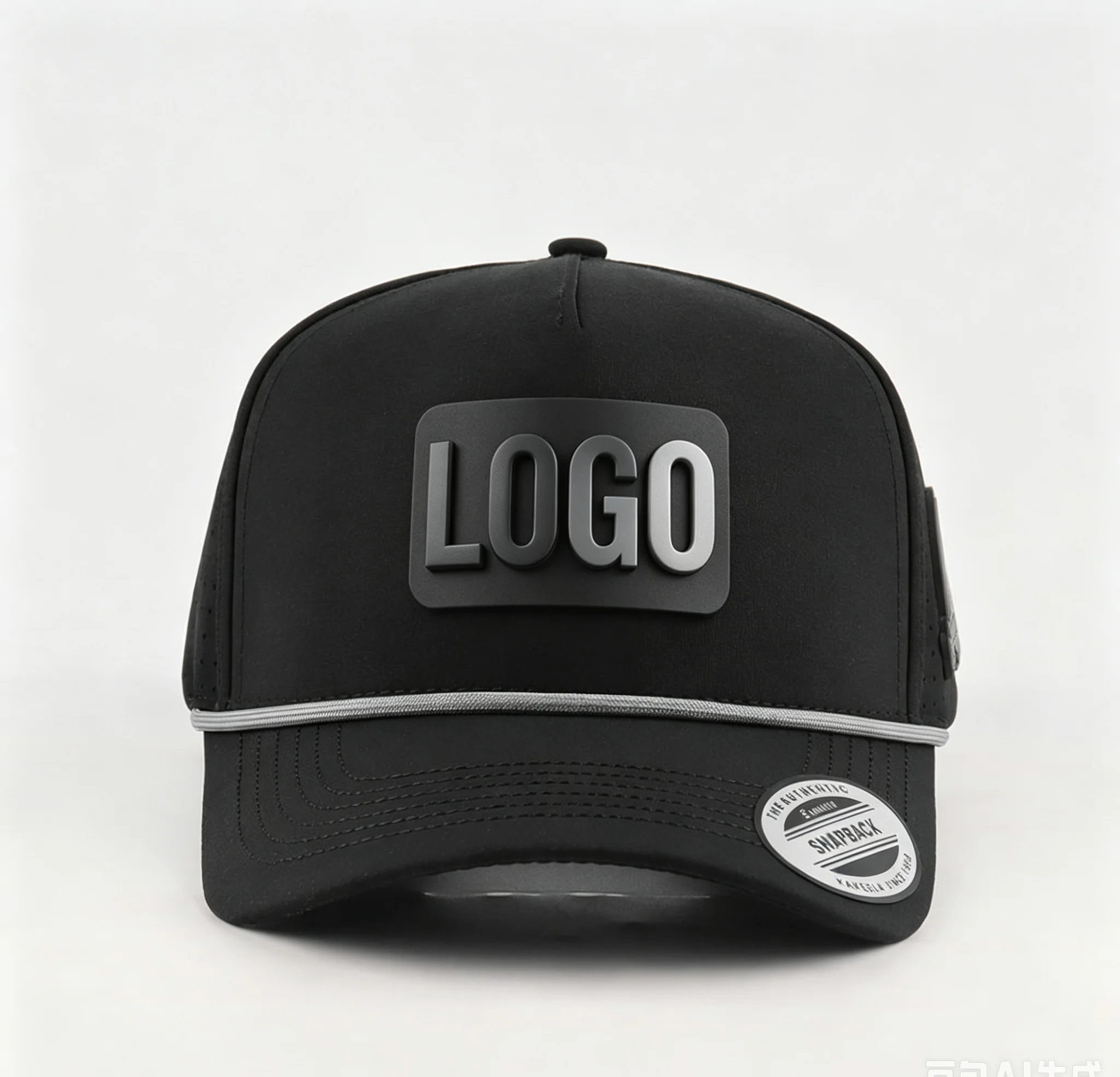 Custom 5 Panel Golf Hat with PVC Rubber Patch Logo Special Edition High-Quality Water-Resistant Performance USA Baseball Cap view 2