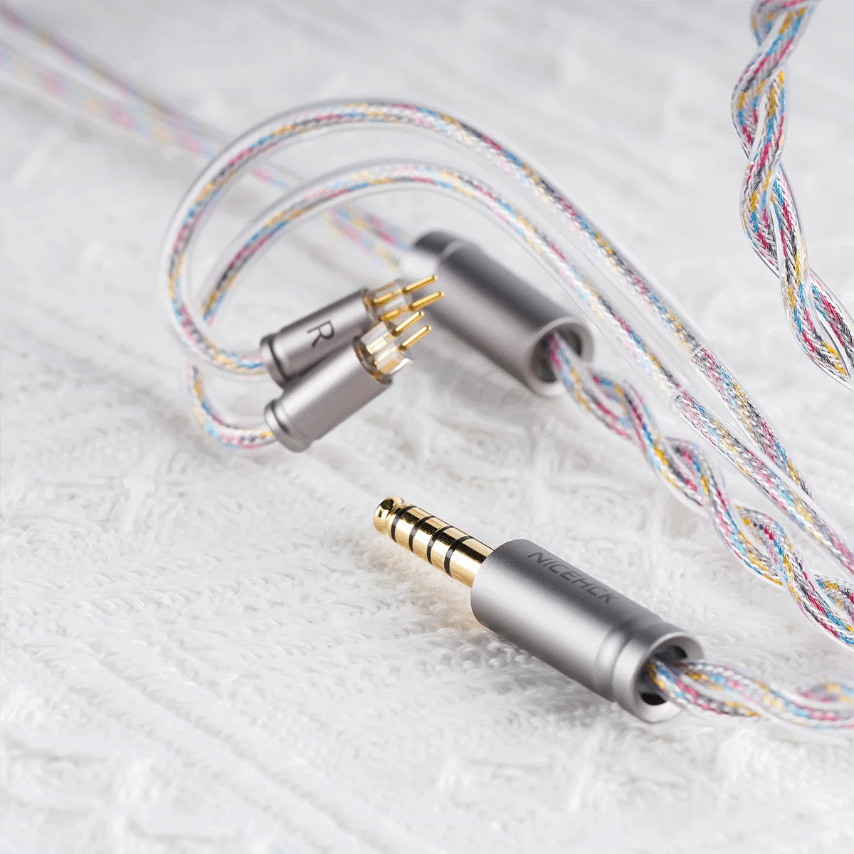 NICEHCK ColorXYZ Audio Wire Furukawa Copper Silver Alloy+Zinc Copper Alloy Conductor Cable 2Pin/QDC for Odyssey 2 Dawn-X Rockies