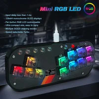 Mini controlador HitBox SOCD Arcade Stick teclado RGB Cherry Switch para PC Android PS4 Misterfpga