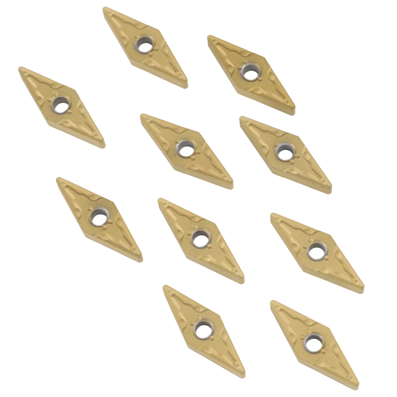 10 Piece VNMG332MA Indexable Carbide Inserts for Turning Applications Compatible with Various Mechanical Processing