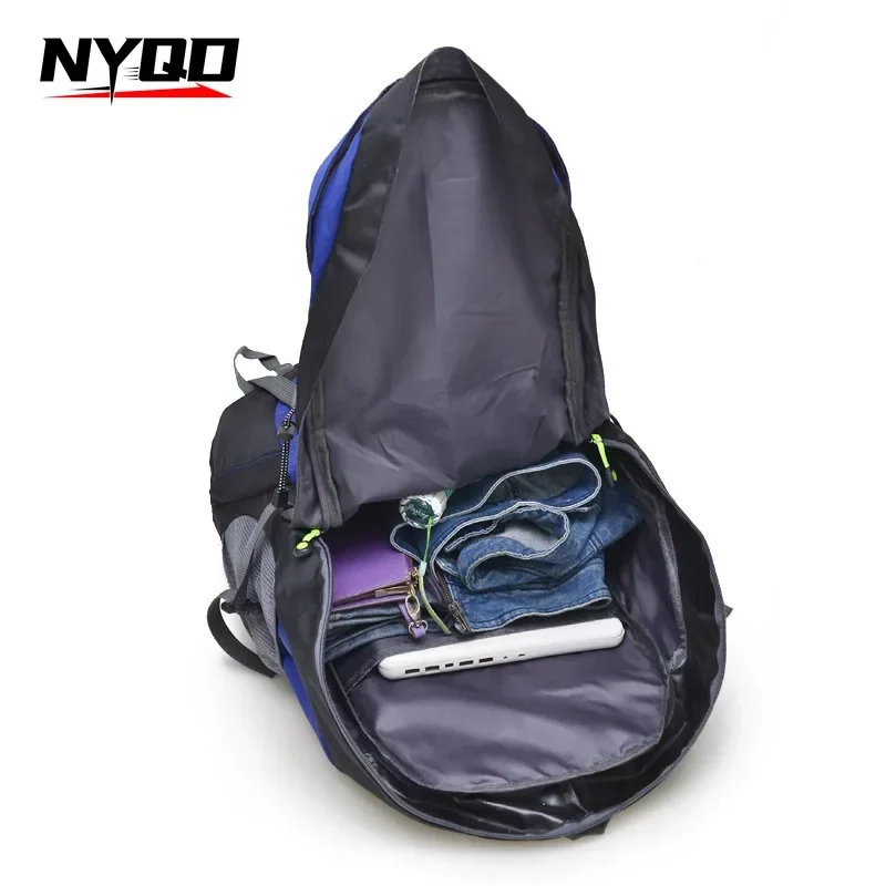 Mochila para exteriores de 50L, mochilas impermeables para ciclismo, mochila de viaje para acampar, bolso de hombro para deportes de senderismo y montañismo para mujer