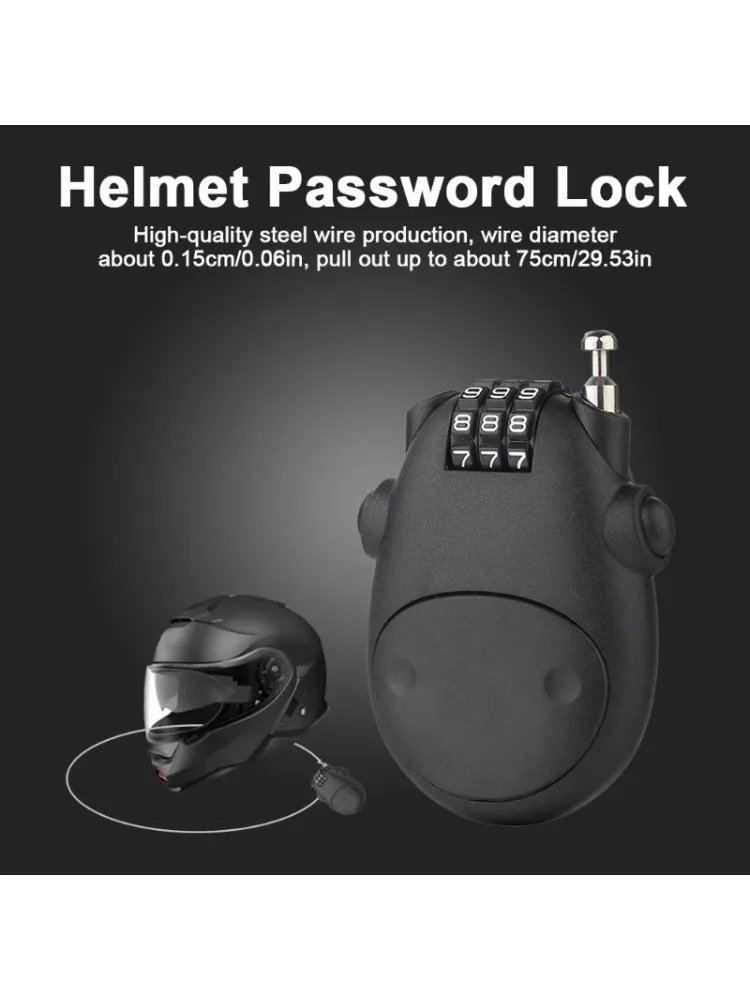 AliExpress XMSJ Motorcycle helmet lock, bicycle power cord combination lock, combination lock, high-precision wheel combination lock