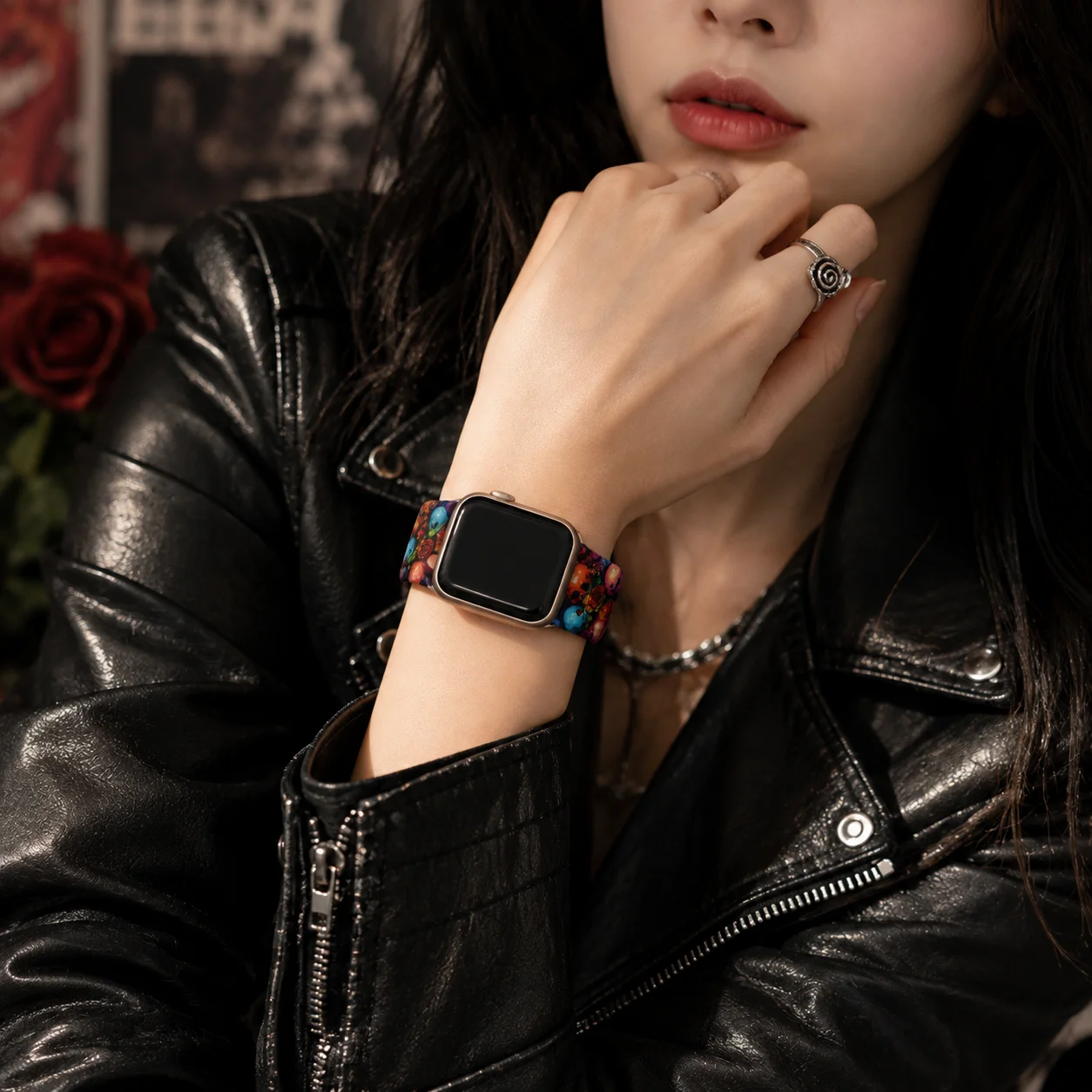 Halloween watch band for Apple Watch 38/40/41/42/45/46/49mm, stylish and soft silicone strap, for iWatch Series12 11 10 987 654 - view 6