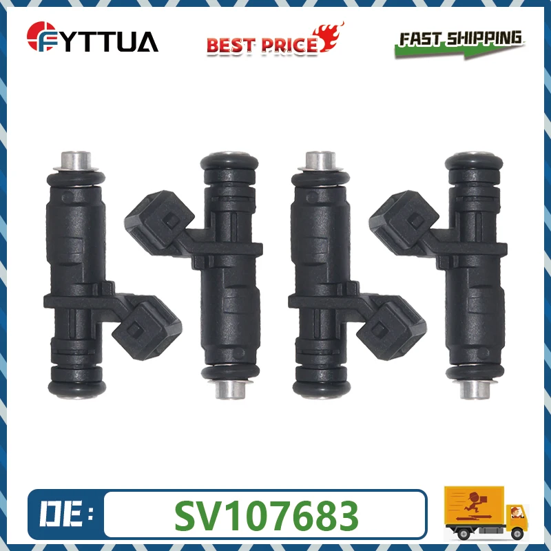 

4pcs High Quality Fuel injector SV107683 for Chery A1 QQ6 1.1 16V QQ3 Elegant 472