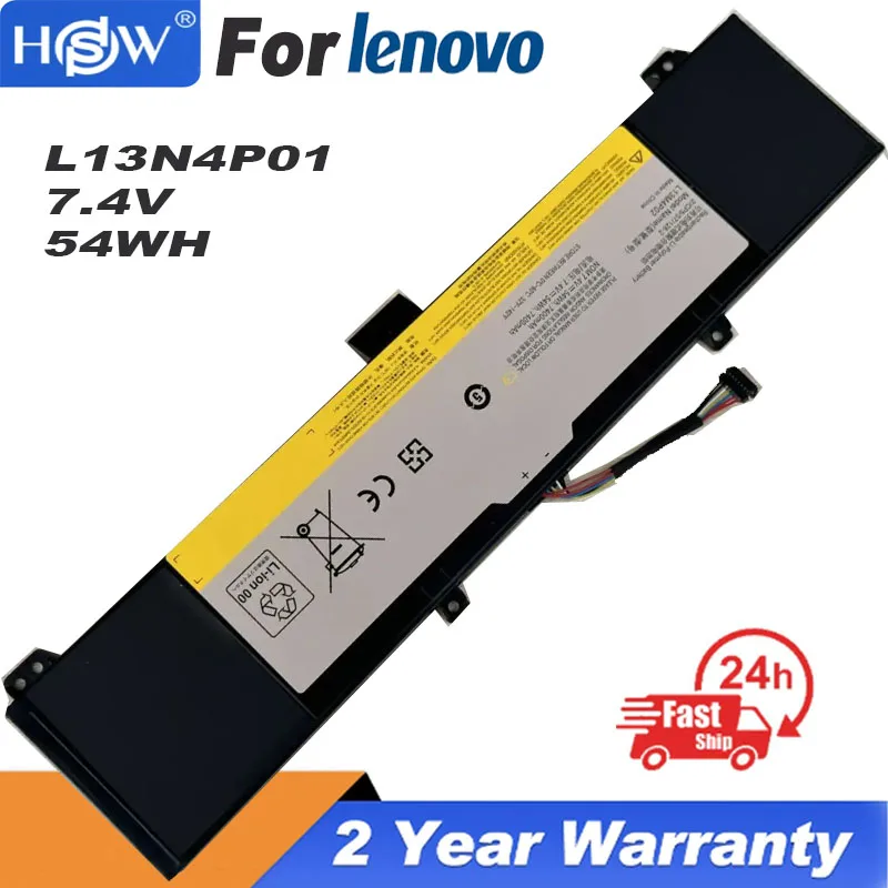 

New 7.4V 54WH 7400mAh L13M4P02 L13N4P01 Laptop Battery For Lenovo Y50-70 Y70-70 Y70 Y50P-70 121500250 Tablet PC