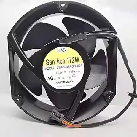For SANYO DENKI 9WG5748P5HD004 IP68 Server Round Fan DC 48V 1.62A 172x172x51mm 4-Wire